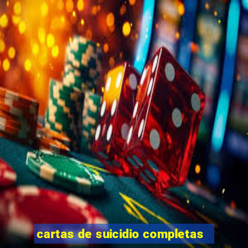 cartas de suicidio completas